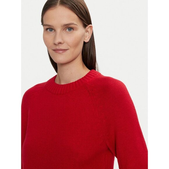 GAP Modern Red Cashsoft Cotton Blend Knit Crew Neck Sweater, Size M - Picture 4 of 16